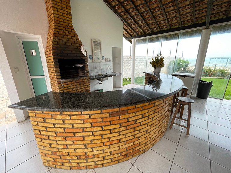 Casa na Praia do Coqueiro "Pé na areia" com vista privilegia