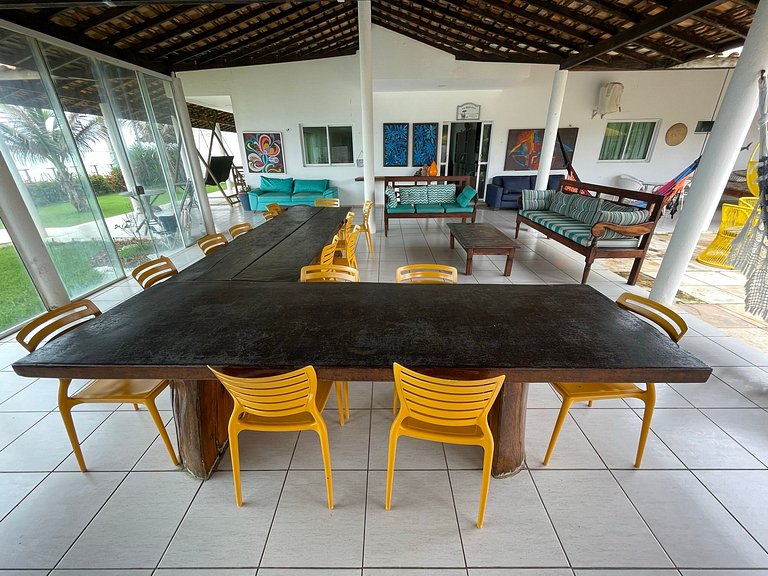 Casa na Praia do Coqueiro "Pé na areia" com vista privilegia