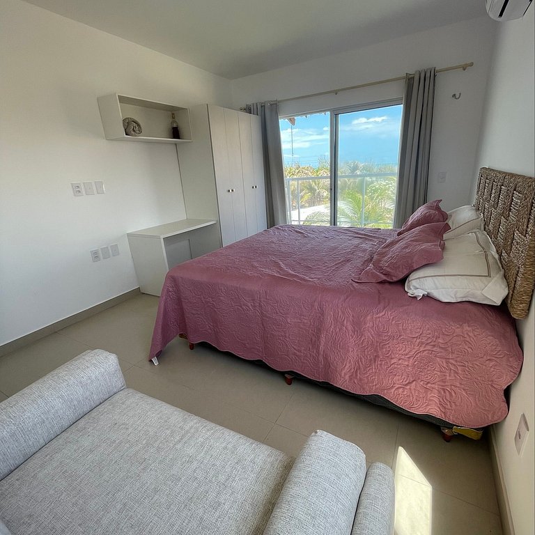 Casa na Praia do Coqueiro "Pé na areia" com vista privilegia