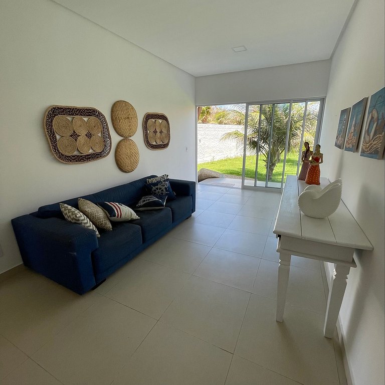 Casa na Praia do Coqueiro "Pé na areia" com vista privilegia