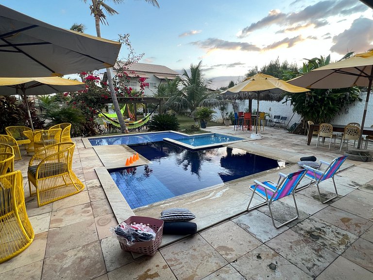 Casa na Praia do Coqueiro "Pé na areia" com vista privilegia