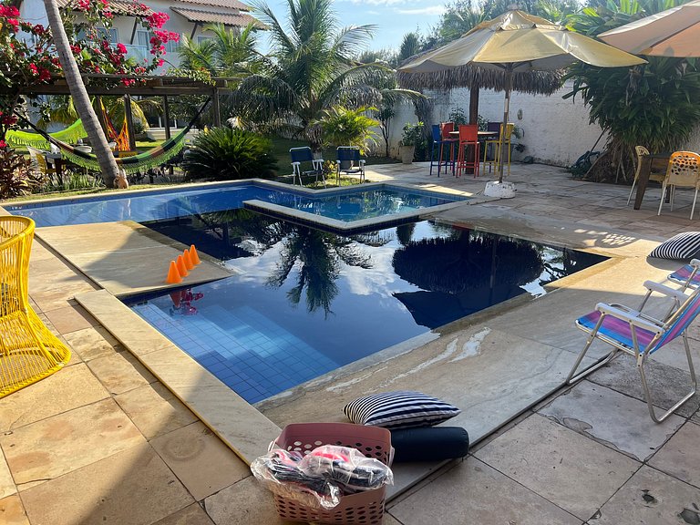 Casa na Praia do Coqueiro "Pé na areia" com vista privilegia
