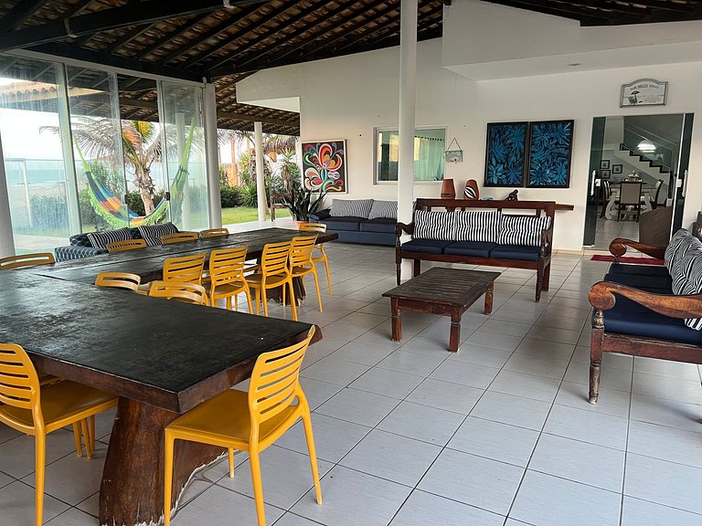 Casa na Praia do Coqueiro "Pé na areia" com vista privilegia