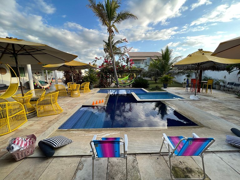 Casa na Praia do Coqueiro "Pé na areia" com vista privilegia